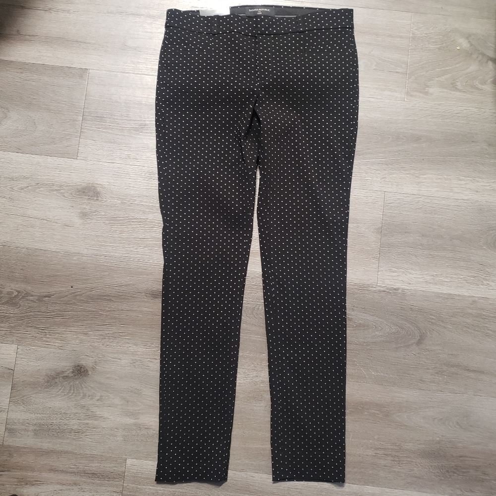 Banana Republic Sloan Mid Rise Slim Ankle Pant Black Size 2 NWT